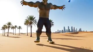 Hulk vs Thor: Epic 5-Minute Desert Battle in Sunny Bahrain! (Marvel Gods Clash)