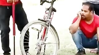 a flat tire actually made me laugh
