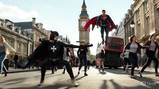 Huntress vs Superman: Epic 5-Minute Battle in London Streets! (DC Fan Animation)