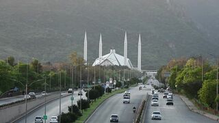 Road to Faisal mosque|beautiful view Islamabad|car moving