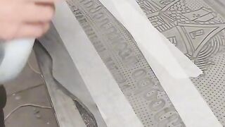 Делаем вывеску из коврика / Making a sign from a carpet