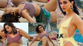 Deepika Padukone Hot Look With Shahrukh Khan Pathan Movie Song????????????