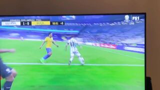 Last two minutes of Messi 1st major International Trophy | Argentina Copa America 2021 win |