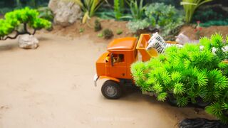 Mini Tractor Science Project Builds a Strong Concrete part 162 #viral