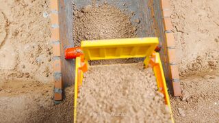 Mini Tractor Science Project Builds a Strong Concrete part 13 #viral