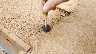 Mini Tractor Science Project Builds a Strong Concrete part 15 #viral