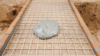 Mini Tractor Science Project Builds a Strong Concrete part 16 #viral