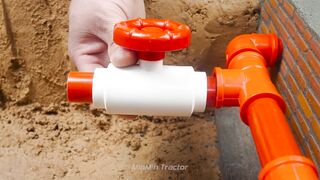 Mini Tractor Science Project Builds a Strong Concrete part 18 #viral