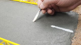 Mini Tractor Science Project Builds a Strong Concrete part 19 #viral