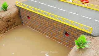 Mini Tractor Science Project Builds a Strong Concrete part 20 #viral
