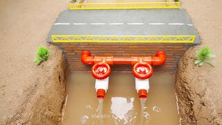 Mini Tractor Science Project Builds a Strong Concrete part 22 #viral