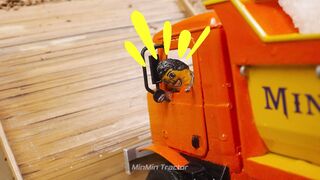 Mini Tractor Science Project Builds a Strong Concrete part 34 #viral