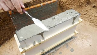 Mini Tractor Science Project Builds a Strong Concrete part 43 #viral