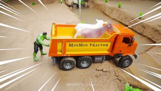 Mini Tractor Science Project Builds a Strong Concrete part 45 #viral