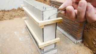 Mini Tractor Science Project Builds a Strong Concrete part 46 #viral