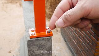 Mini Tractor Science Project Builds a Strong Concrete part 49 #viral