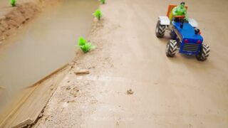 Mini Tractor Science Project Builds a Strong Concrete part 56 #viral