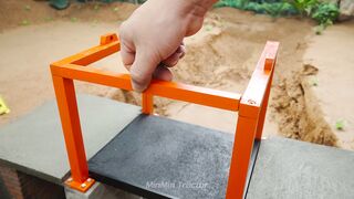 Mini Tractor Science Project Builds a Strong Concrete part 58 #viral