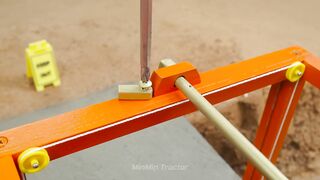 Mini Tractor Science Project Builds a Strong Concrete part 60 #viral