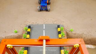 Mini Tractor Science Project Builds a Strong Concrete part 64 #viral