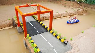 Mini Tractor Science Project Builds a Strong Concrete part 65 #viral