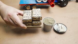Mini Tractor Science Project Builds a Strong Concrete part 67 #viral
