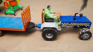 Mini Tractor Science Project Builds a Strong Concrete part 70 #viral