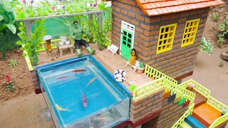 Mini Pool Using a Tractor part 12 #viral