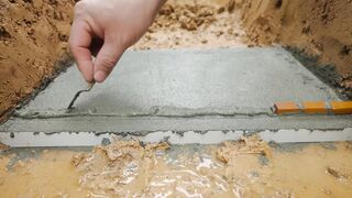Mini Tractor Science Project Builds a Strong Concrete part 9 #viral
