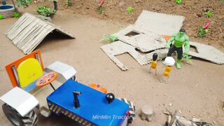 Mini Pool Using a Tractor part 43 #viral