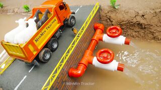 Mini Pool Using a Tractor part 46 #viral