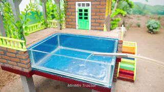 Mini Pool Using a Tractor part 8 #viral