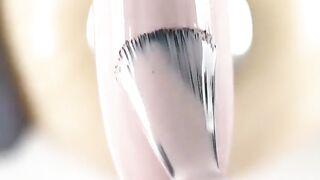 “Two-in-one nails: neatness and emotion.”