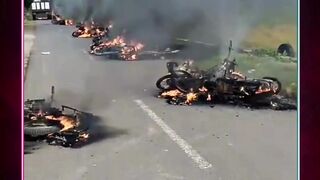 MEMANAS! Puluhan Motor dan 1 Mobil Ludes Terbakar di Sergai, Diduga Imbas Sengketa Lahan