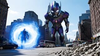 Galactus vs Darkseid: Epic 5-Minute Cosmic Battle in Ruined New York City! (Who Wins?)