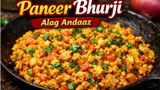 अलग अंदाज़ की Paneer Bhurji ???? | Dhaba Style Paneer Bhurji | Desi Tadka Recipe