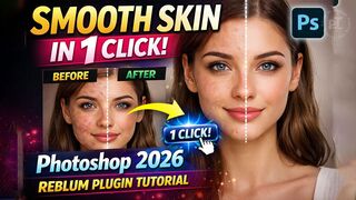 Smooth Skin in 1 Click! Photoshop 2026 Reblum Plugin Tutorial