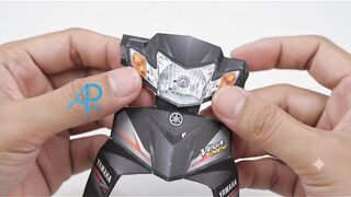 transportasi darat motor bebek versi paper craft style 1