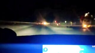 Car drive in city