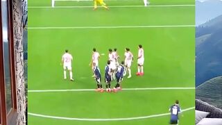 Messi free kick today vs Jordan 3-1