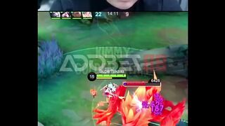 Cadera nyoba build Kimmy top global pakai Golden Staff.
