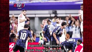Argentina menemukan taktik freekick jenius di Piala Dunia ????