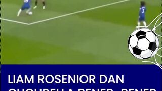 Marc Cucurella tertangkap kamera berteriak dan menunjukkan gestur frustrasi yang sangat jelas kepada Garnacho