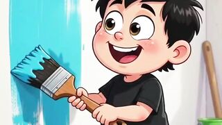 ‎😱 Chubby Boy Funny Cartoon Fails | Trampoline, Invisible Wall & Paint Bucket 😂 | Kids Comedy