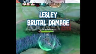 Cadera shock liat damage Lesley sekarang.