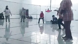 Badminton at office