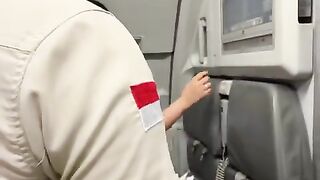 Super Air Jet flight attendant
