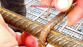 Construction Techniques: Easy Rebar Tying Trick❤️