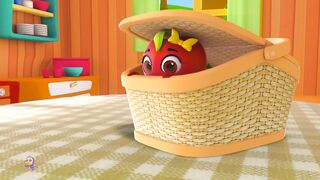 5 little fruits, learn fruits and educational videos 2023 #shorts