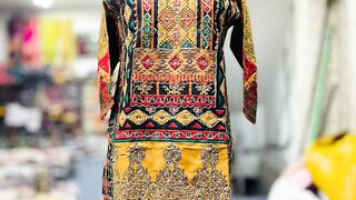 Handmade Work stitched Shirt Price 1650 Free home delivery all Pakistan,, Fabric: Khaddar